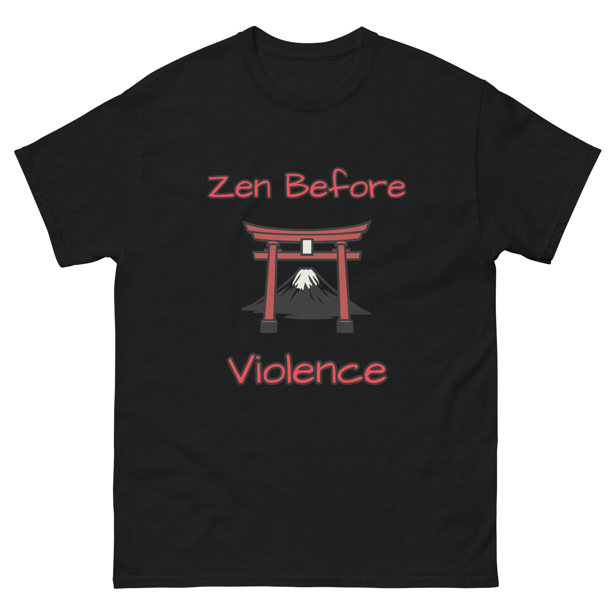 zen before violence - martial arts tshirt
