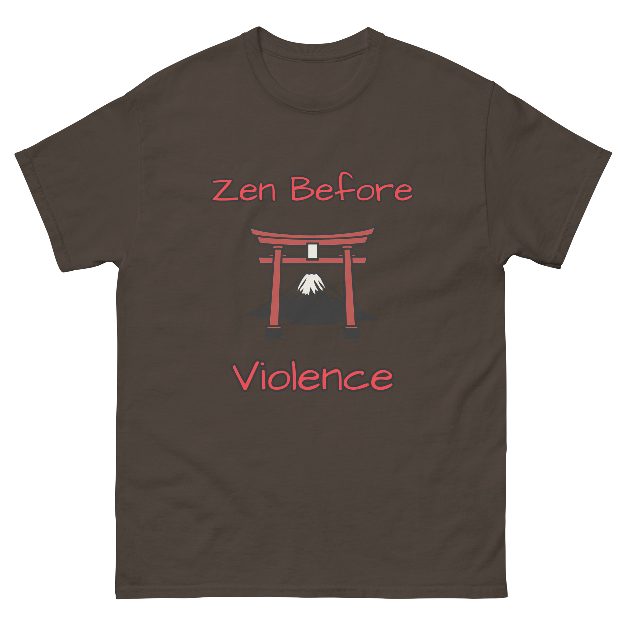 zen before violence - martial arts tshirt - Image 2