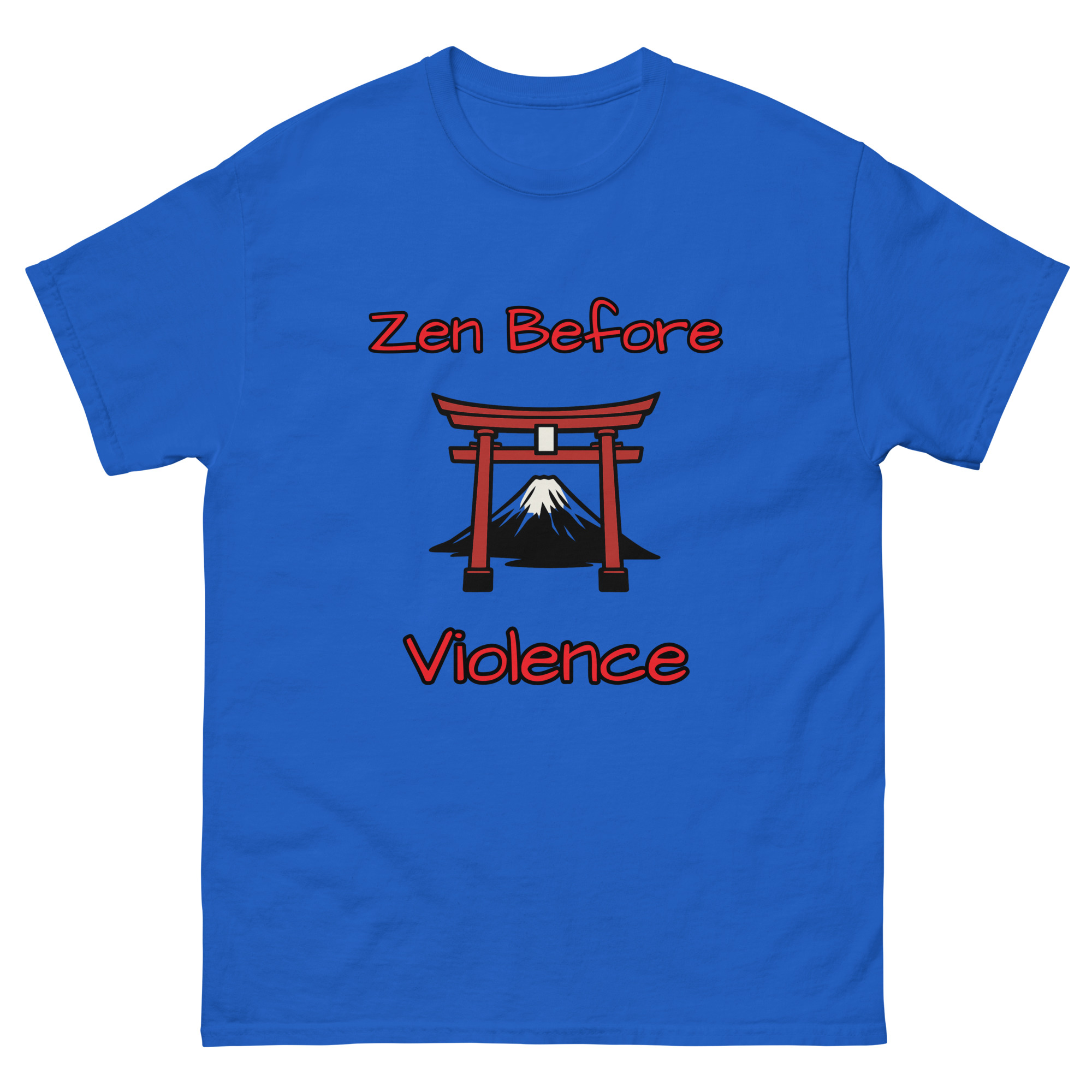 zen before violence - martial arts tshirt - Image 3